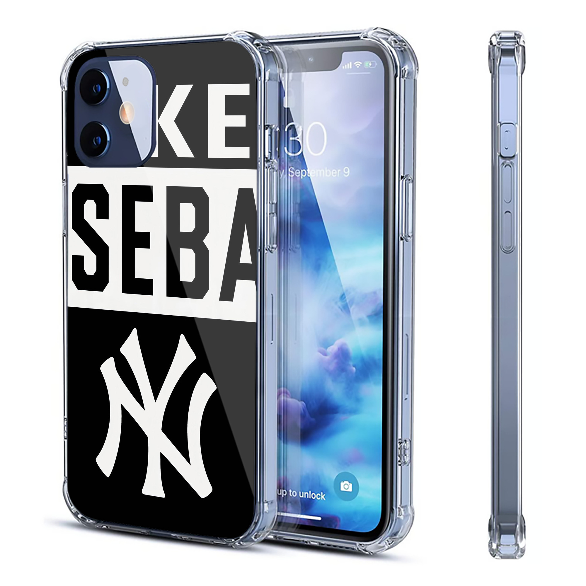 New York Yankees 266 Clear IPhone 12 Case – Soft TPU With UV Print – Enhanced Drop Protection, Precise Fit, Anti-Fingerprint, Customizable Design, Scratch-Resistant, Yellow-Resistant